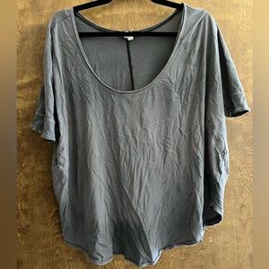 Free people gray voop-neck tee